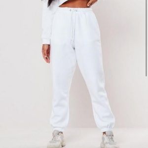 White oversized jogger